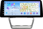 Магнитола для Skoda Octavia A5 2004-2013 (рамка серебро) - FarCar монитор 12.3" 2K QLED на Android 14, TS10, CarPlay, 4G SIM-слот