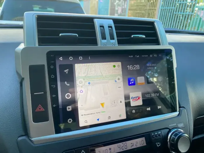 Магнитола для Toyota Land Cruiser Prado 150 2014-2017 - Kuberg OL-1614 QLed, Android 12, TS10, CarPlay, 4G SIM-слот