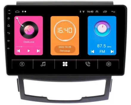 Магнитола для SsangYong Actyon II 2011-2013 -  GT9-9184 на Android 10, 2ГБ-16ГБ