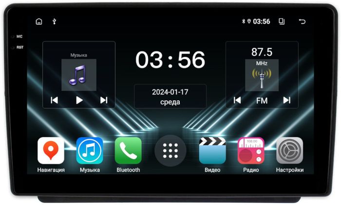 Магнитола для Land Rover Freelander 1 2003-2006 - FarCar DX9-9618 монитор 9.5" IPS на Android 13, 4+64Гб, CarPlay