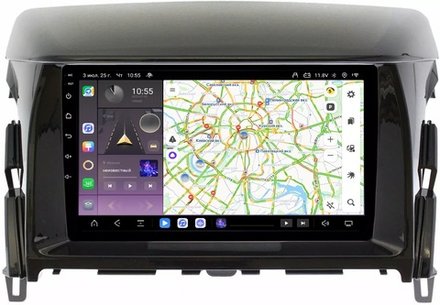 Магнитола для Mitsubishi Eclipse Cross 2018-2022 (ШГУ под козырьком) - Kuberg OL-1570 QLed, Android 13, TS20, CarPlay, SIM-слот