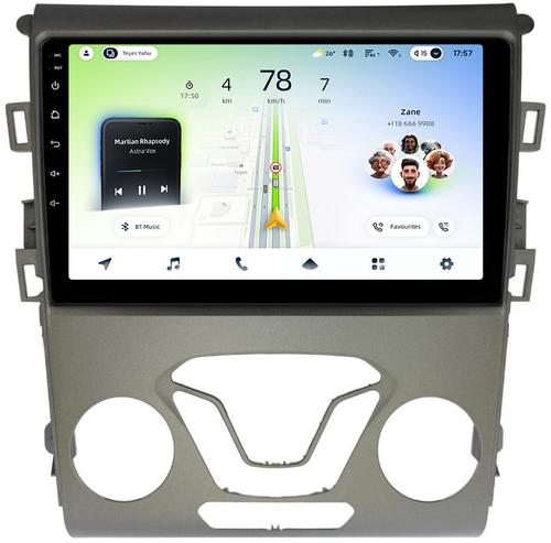 Магнитола для Ford Mondeo 5 2015-2020 - Teyes CC4L монитор 9" IPS на Android 14, Быстрая, Snapdragon 662, CarPlay, 4G SIM-слот