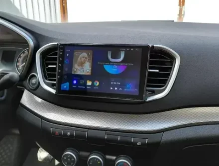 Магнитола для Lada Vesta NG 2023+ (без ШГУ, рамка серебристо-черная 9) - Teyes CC2 PLUS на Android 10, ТОП процессор, 4-64, SIM-слот