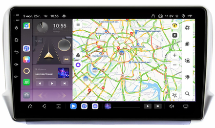Магнитола для Peugeot 208/2008 2013-2019 - Kuberg QLed, Android 13, TS20, CarPlay, SIM-слот