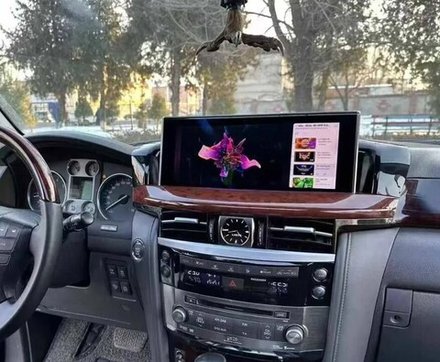 Магнитола для LX 570 2007-2015 (топовые комплектации) - Kuberg ZH-L1209WX на Android 12, 8Гб+128Гб, CarPlay, 4G SIM-слот