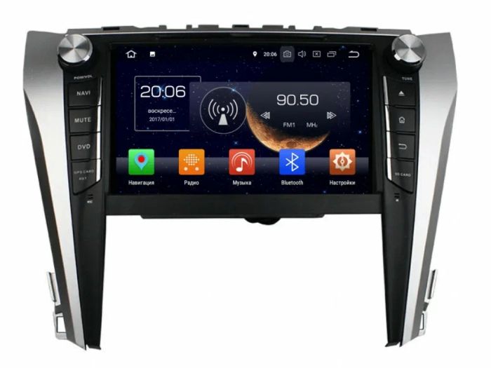 Магнитола для Toyota Camry 50 2011-2014 - Kuberg монитор 9" на Android 13, Быстрая, 4G SIM-слот