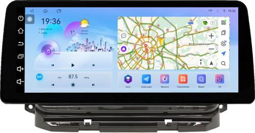 Магнитола для Skoda Octavia A8 2020-2024+ (поддержка климата, тест МСК) - FarCar монитор 12.3" 2K QLED на Android 14, TS10, CarPlay, 4G SIM-слот