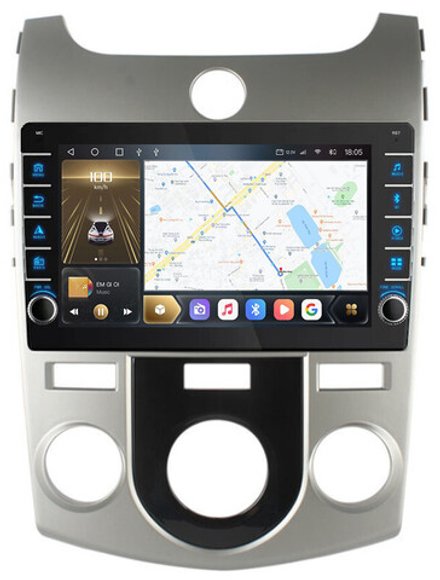 Магнитола для KIA Cerato 2 2008-2013 (кондиционер) - Kuberg OL-9736-M (кнопки и крутилки), Android 12, TS10,  CarPlay, 4G SIM-слот