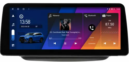 Магнитола для Mercedes-Benz B-класс (W246) 2011-2018 - Canbox H-Line 0158 монитор 12.3" QLED в стиле BMW на Android 10, Быстрая, ТОП-процессор, CarPlay, 4G SIM-слот