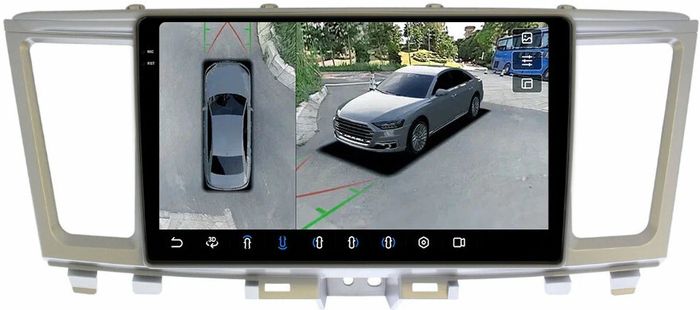 Магнитола для Infiniti QX60, JX35 2012-2016 (пластиковый верх) - FarCar BX9-360-9672 монитор 9.5" 2K QLED на Android 13, 6Гб+128Гб, CarPlay, 4G SIM-слот, 4 камеры в комплекте