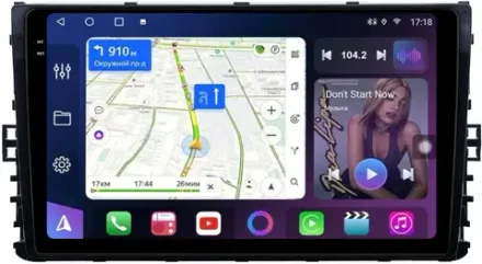 Магнитола для VW Jetta 7, Teramont, Taos, Multivan/Caravelle 2020+, Tiguan 2, Passat B8 - FarCar BM1081M-2K монитор 9.5" 2K QLED на Android 14, TS10, 4+32Гб, CarPlay, 4G SIM-слот