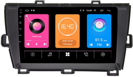 Магнитола для Toyota Prius 30 2009-2015 (левый руль, рамка черная) -  GT9-9210 на Android 10, 2ГБ-16ГБ