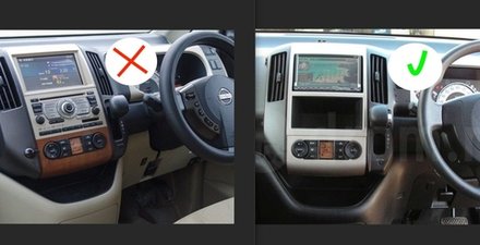 Магнитола для Nissan Serena C25 2005-2010 (вместо 2DIN, рамка тип2 черная) - CanBox 9-738 Android 10, 8-ядер, SIM-слот