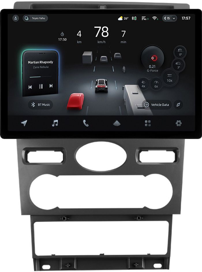 Магнитола для Ford Mondeo 3 2000-2006 (климат) - Teyes CC4-PRO монитор 13" 2K QLED на Android 13, Snapdragon 778G, ИИ, CarPlay, DSP, 4G SIM-слот