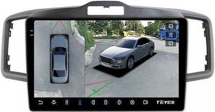 Магнитола для Honda Freed, Freed Spike 2008-2016 (планшет внизу) - Teyes CC3-2K-360 на Android 10, 2K QLED, 6Гб+128Гб, CarPlay, 4G SIM-слот, 4 камеры в комплекте