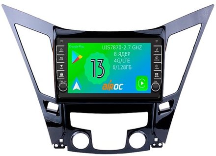 Магнитола для Hyundai Sonata 2010-2013 (YF) - Airoc AB-2048 (кнопки и крутилки), Android 13, TS20, 6/128Гб, SIM-слот, CarPlay