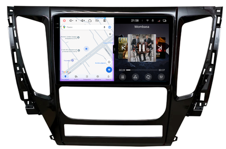 Магнитола для Mitsubishi Pajero Sport 3 2016-2021 (АКПП) - Redpower 85423 PRO/PROmax ТОП звук, 2K QLED, Android 14, CarPlay, 4G SIM-слот