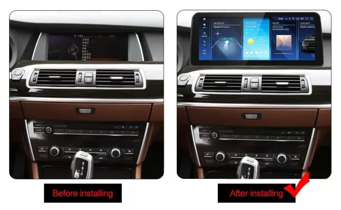 Магнитола для BMW 5 GT (F07) 2014-2016 NBT - Kuberg MKD монитор 12.3", Android 11, 6Гб+128Гб, CarPlay, 4G SIM-слот