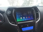 Магнитола для Hyundai Santa Fe 3 2012-2018 (отдельный экран климата, штатная КЗВ) - FarCar DX9-7004B монитор 9.5" IPS на Android 13, 4+64Гб, CarPlay