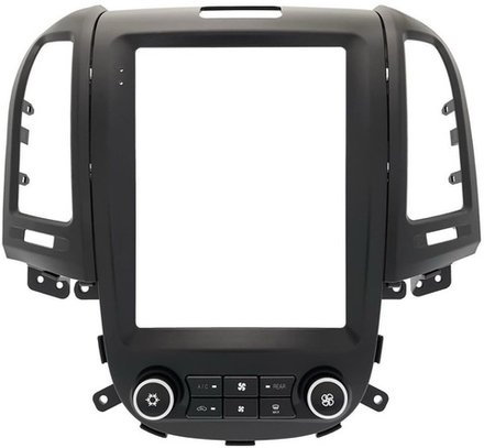 Магнитола для Hyundai Santa Fe 2 2006-2012 (климат, штатный усилитель, рамка тип 2) - Teyes TPRO 2 монитор 9.7" QLED в стиле "Тесла" на Android 10, TS10, 4G SIM-слот