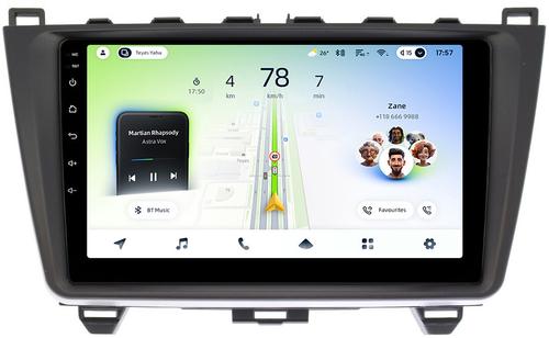 Магнитола для Mazda 6 GH 2007-2012 - Teyes CC4L монитор 9" IPS на Android 14, Быстрая, Snapdragon 662, CarPlay, 4G SIM-слот