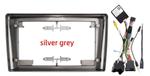 Магнитола для Opel Astra H, Antara, Corsa, Vectra, Zafira B (вниз, серебро) - Kuberg SF-9313S (кнопки и крутилки), Android 12, Быстрая, CarPlay, 4G SIM-слот