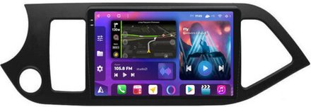 Магнитола для KIA Picanto 2 2011-2017 - FarCar BM217M-2K монитор 9.5" 2K QLED на Android 14, TS10, 4+32Гб, CarPlay, 4G SIM-слот