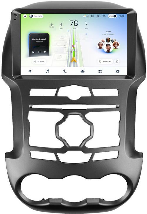 Магнитола для Ford Ranger 3 2011-2015 (рамка тип 1) - Teyes CC4L монитор 9" IPS на Android 14, Быстрая, Snapdragon 662, CarPlay, 4G SIM-слот