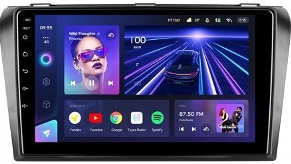 Магнитола для Mazda 3, Axela 2003-2009 - Teyes CC3L на Android 10, 8-ядер, CarPlay, 4G SIM-слот