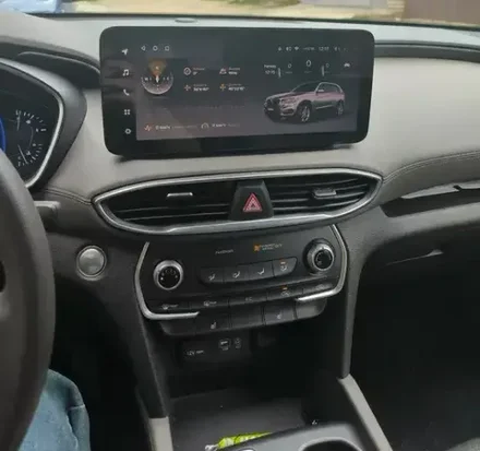 Магнитола для Hyundai Santa Fe 2020+ (рамка под 10") - Teyes LUX ONE 360 монитор 12.3" 2K QLED на Android 10, 6Гб+128Гб, CarPlay, 4G SIM-слот, 4 камеры в комплекте