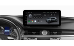 Магнитола для Lexus ES250 2012-2015 (ШГУ монохром) - Teyes LUX ONE ROUND монитор 12.3" 2K QLED на Android 10, CarPlay, 4G SIM-слот