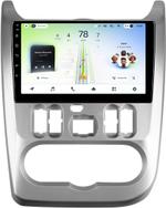 Магнитола для Renault Logan 1 2009-2014, Sandero 1 2010-2014 - Teyes CC4L-DTS монитор 9" IPS на Android 14, Быстрая, Snapdragon 662, CarPlay, 4G SIM-слот