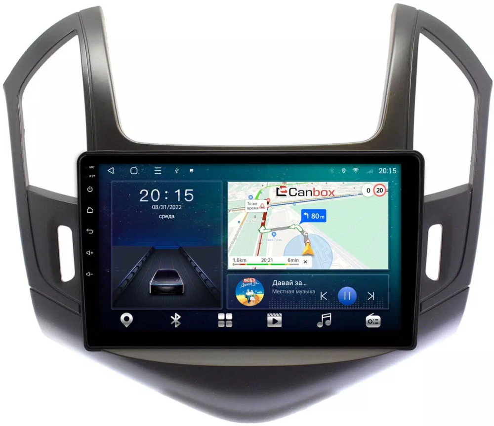 Магнитола для Chevrolet Cruze 2012-2015 (рамка черная) - CanBox 9-240 Android 10, 8-ядер, SIM-слот