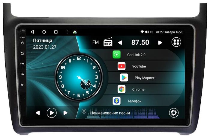 Магнитола для Volkswagen Polo V 2009-2020 - Vaycar VA81-0910 на Android 13, 8-ядер, 4G SIM-слот