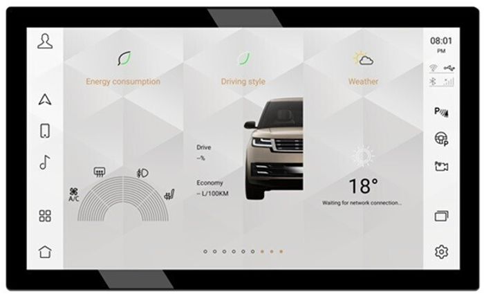 Магнитола для Range Rover 4 2012-2017 / Sport 2 2013-2017 - Kuberg MRW-1304 Android 11, 8ГБ-128ГБ, SIM-слот, CarPlay