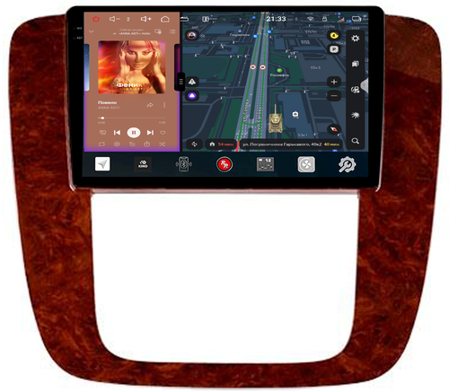 Магнитола для Chevrolet Tahoe 2006-2014 (рамка под дерево) - Redpower 85421W PRO/PROmax ТОП звук, 2K QLED, Android 14, CarPlay, 4G SIM-слот