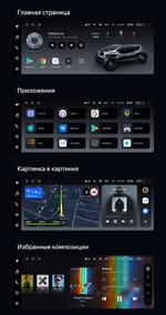 Магнитола для Mitsubishi Pajero 4 2012-2022 (штатная КЗВ) - Teyes LUX ONE 360 монитор 12.3", Android 10, CarPlay, 4G SIM-слот, 6/128 ГБ, 4 камеры в комплекте