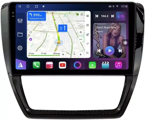 Магнитола для Volkswagen Jetta 6 2011-2018 - FarCar BM3076M-2K монитор 10.36" 2K QLED на Android 14, TS10, 4+32Гб, CarPlay, 4G SIM-слот