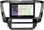 Магнитола для Mitsubishi Pajero Sport 3 2020-2024, Montero Sport (прямоугольный климат, рамка 9) - Kuberg EW-9638-2 QLed, Android 13, Быстрейшая, CarPlay, SIM-слот