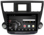 Магнитола для Toyota Highlander 2 2007-2013 XU40 - AK553R10-MTK Android 10, 8-ядер, 2Гб-32Гб (крутилки активные)