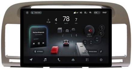 Магнитола для Toyota Camry 30 2001-2006 (рамка оливковая) - Teyes CC4-PRO монитор 13" 2K QLED на Android 13, Snapdragon 778G, ИИ, CarPlay, DSP, 4G SIM-слот