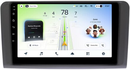 Магнитола для Mercedes-Benz GL X164, ML W164 2005-2012 (рамка матовая) - Teyes CC4L монитор 9" IPS на Android 14, Snapdragon 662, CarPlay, 4G SIM-слот