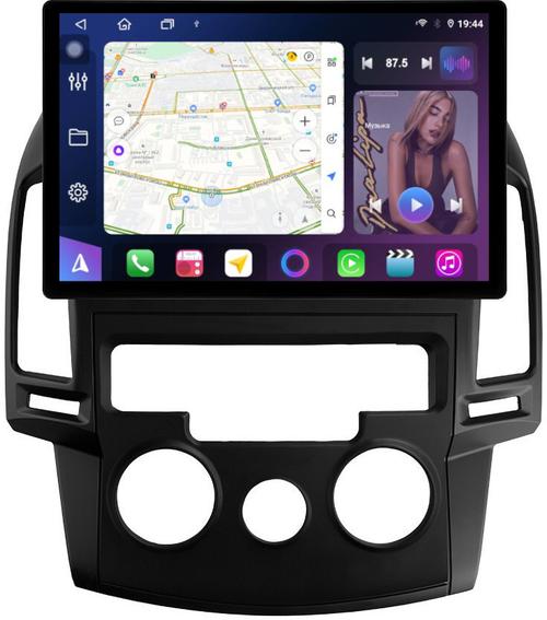 Магнитола для Hyundai i30 1 2007-2012 (кондиционер) - FarCar BX877 монитор 13" 2K QLED на Android 13, TS10, 6+128, CarPlay, 4G SIM-слот