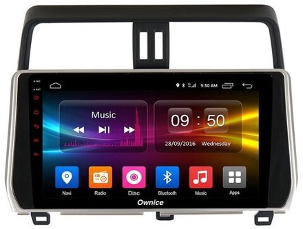 Магнитола для Toyota Land Cruiser Prado 150 2017-2023 - Kuberg OL-1680 QLed, Android 12, TS10, CarPlay, 4G SIM-слот