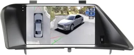 Магнитола для Lexus RX270, RX350 AL10 2009-2013 (ШГУ монохром, джойстик в комплекте, рамка тип 1) - Teyes CC3-2K-360 монитор 9.5" 2K QLED на Android 10, 6Гб+128Гб, CarPlay, 4G SIM-слот, 4 камеры в комплекте