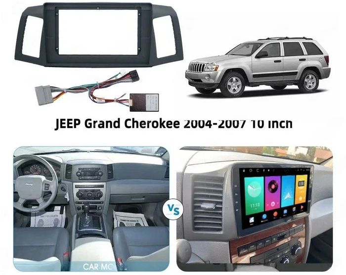Магнитола для Jeep Grand Cherokee 2004-2007 - Kuberg SF-9253 QLed+2K, Android 13, UIS7870 (DUDU7), CarPlay, SIM-слот