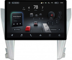 Магнитола для Toyota Camry 55 2014-2018 (рамка серебро 10) - Teyes CC4-PRO монитор 13" 2K QLED на Android 13, Snapdragon 778G, ИИ, CarPlay, DSP, 4G SIM-слот