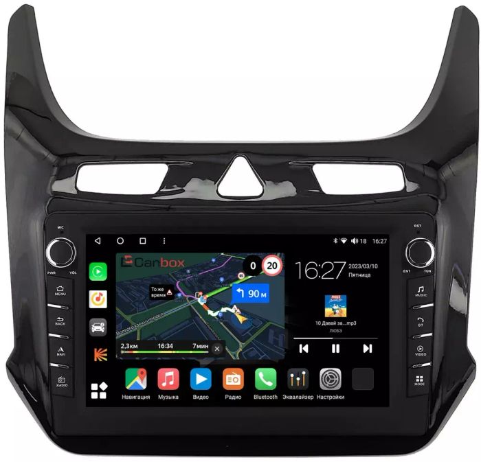 Магнитола для Chevrolet Cobalt 2013-2023+, Ravon R4 - Canbox 9-408 Android 10, Быстрая, CarPlay, 4G SIM-слот