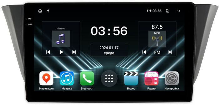 Магнитола для Iveco Daily 2015+ - FarCar DX3004M монитор 9.5" IPS на Android 13, 4+64Гб, CarPlay