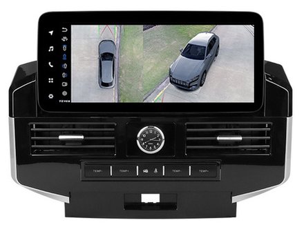Магнитола для Toyota Land Cruiser 200 2007-2015 (климат на ШГУ) - Teyes LUX ONE 360 монитор 12.3", Android 10, CarPlay, 4G SIM-слот, 6/128Гб, 4 камеры в комплекте